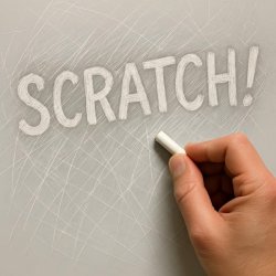 chalk scratching whiteboard Meme Template