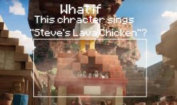 Steve's Lava Chicken Meme (Blank) Meme Template
