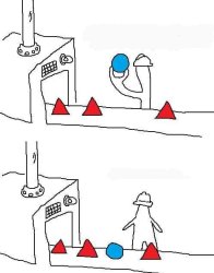 Triangle Factory (no text) Meme Template