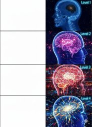 Expanding brain 2 Meme Template