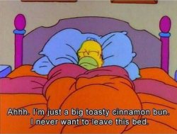 Homer Simpson doesn't want to leave his bed Meme Template