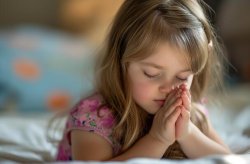 Little Girl Praying Prayer Christian Jesus God Meme Template