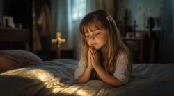 Little Girl Praying Prayer Christian Jesus God Meme Template
