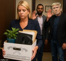 Pam Bondi fired Meme Template