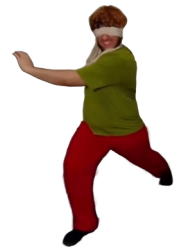 Blindfold Shaggy Meme Template