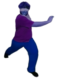 Blindfold Dark Shaggy Meme Template