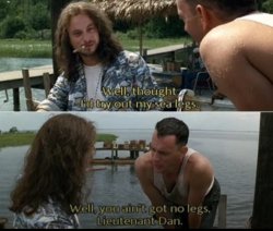 ain't got no legs liutenant dan Meme Template