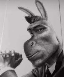 Suit Donkey Meme Template