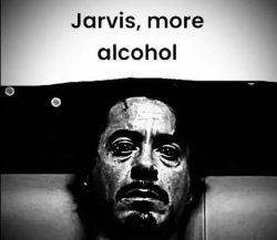 jarvis more alcohol Meme Template
