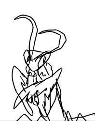 Memeworld mantis devouring a furry Meme Template