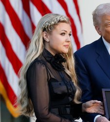 Erika Kirk at Congressional Medal of Freedom ceremony Meme Template