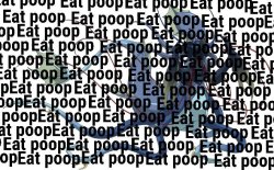I eat poop Meme Template
