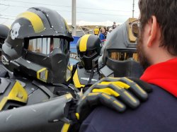 Hand on shoulder helldiver Meme Template