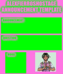 AlexFierrosHostage Anouncmet Template Meme Template