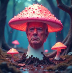 trump mushroom Meme Template