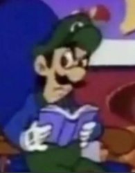 Literate Luigi Meme Template