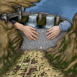 Holding back the ai Meme Template