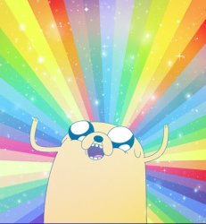 Rainbow puke Meme Template