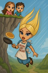 falling mom Meme Template