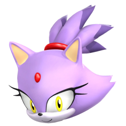 Blaze the cat head Meme Template