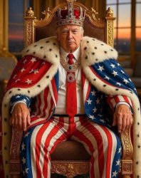 “No kings” trump Meme Template