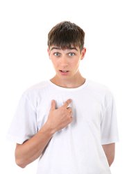teen pointing at himself Meme Template