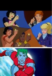 Superheroes Meme Template