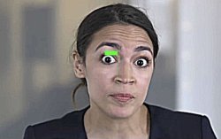 AOC - LIBERTY WILL NOT BLINK FIRST Meme Template