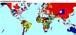 Alternative Map of the World, January 1990 Meme Template