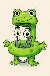Clippy Frog Meme Template