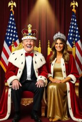 King Donald and Queen Melania Trump Meme Template