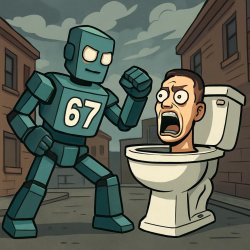 six seven vs skibidi toilet Meme Template