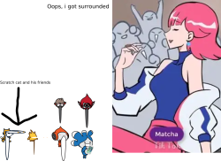 Handsome jack sara got surrounded by scratch friends Meme Template