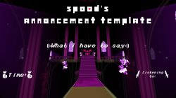 spood's announcement template Meme Template