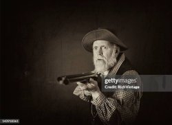 Old man with gun Meme Template