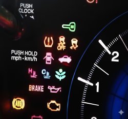 Dashboard warning lights Meme Template