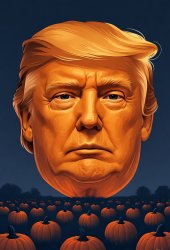 Trump the Great Orange Pumpkin Evil Meme Template