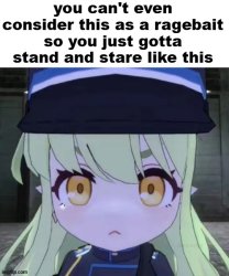 Hikari staring V2 Meme Template