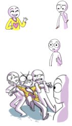 no text bubbles blow my mind template Meme Template