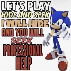 Sonic Hide And Seek Meme Template