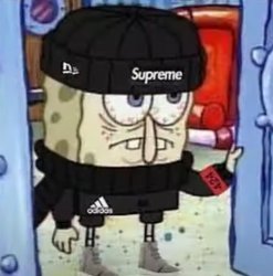 Supreme Spongebob Meme Template