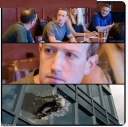 Mark Zuckerberg gets told something he doesn't want to hear Meme Template