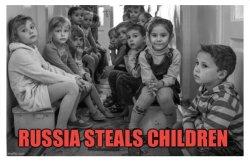 Russia Steals Children Meme Template