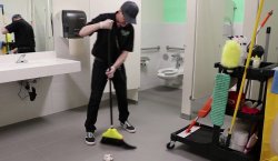 Bathroom Janitor Maintenance Engineer JPP MAGA Meme Template