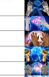 Expanding brain paperhands edition Meme Template