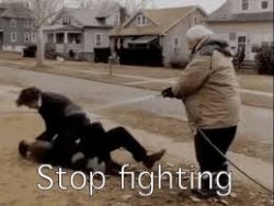 stop fighting hose Meme Template