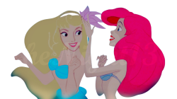 ariel x Arouna Meme Template