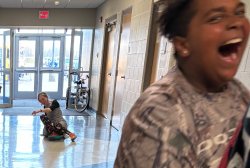 laughing falling teacher Meme Template