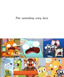 Kiff and Friends are scared or reaction Meme Template