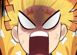 Screaming Zenitsu Meme Template